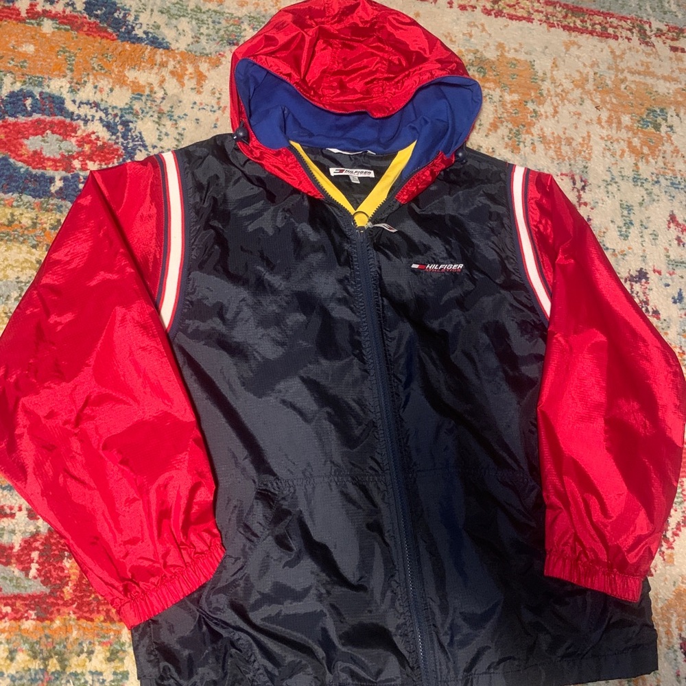 Rare Vintage Tommy Hilfiger Windbreaker Zip Jacket